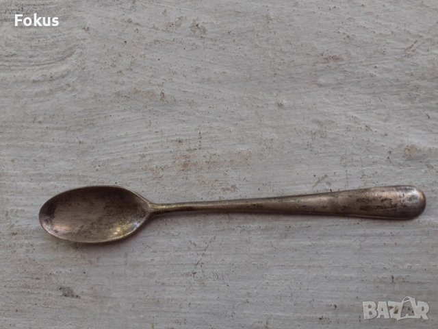 Стара колекционерска сребърна лъжичка, снимка 2 - Антикварни и старинни предмети - 53408605