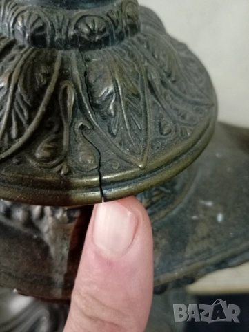 стара газова, маслена лампа тип аладин, снимка 12 - Антикварни и старинни предмети - 46135825