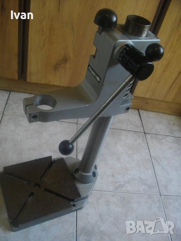 Нова Голяма Немска Стойка За Бормашина-ф43мм/550мм/6,5 кг-PIRANHA-Масивна-Ход 80мм-Прецизна През 1мм