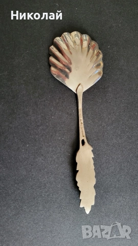 Много красива сребърна лъжичка, лъжица , снимка 4 - Антикварни и старинни предмети - 52997163