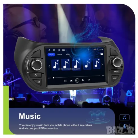 Мултимедия за Fiat Fiorino, 2008-2016, навигация, Android, плеър, 2DIN, Андроид, Fiat Fiorino, снимка 18 - Аксесоари и консумативи - 50335507