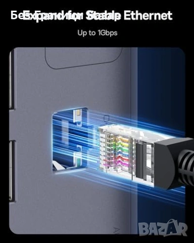 Нова Baseus USB-C докинг станция 11 в 1, 3x HDMI, 4K, 100W PD за MacBook, снимка 6 - Друга електроника - 53168359