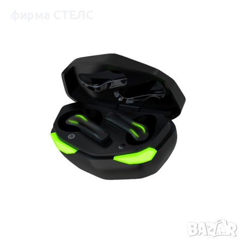 	 Геймърски слушалки STELS JX17, True Wireless, IPX4, Bluetooth, Touch Control, Черен