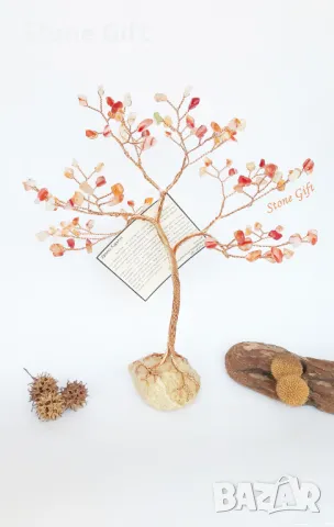 Дръвче Карнеол, Подарък Момиче, Подарък Коледа, Подарък Юбилей, Подарък 50