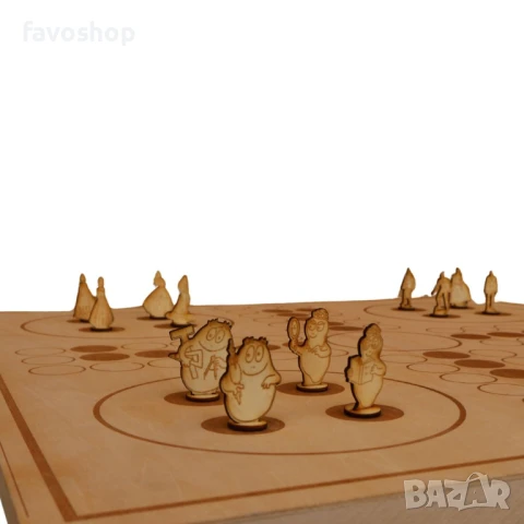 2 в 1- маса с игра "не се сърди човече", снимка 4 - Други - 51015840