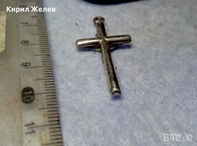 НАГРЪДНО СРЕБЪРНО КРЪСТЧЕ РАЗПЯТИЕ СРЕБРО 925 ХУДОЖЕСТВЕНА МАЙСТОРСКА ИЗРАБОТКА 32026, снимка 11 - Колиета, медальони, синджири - 49601392