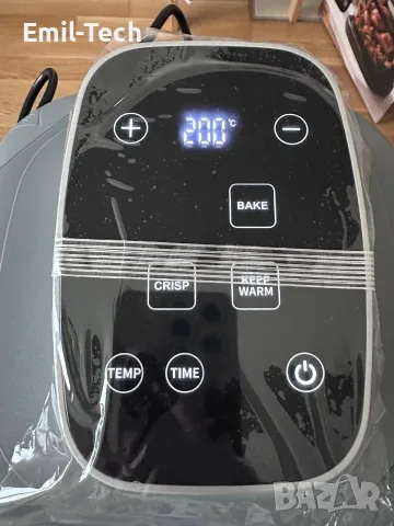Еърфрайър 1500 W със стъклени съдове 4,2 и 2,2 л, 4 програми, снимка 6 - Други - 56343914