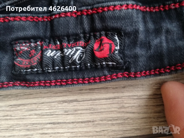 Продавам черни оригинални дънки-LUIZIN, снимка 4 - Дънки - 52099497