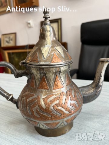 Стар арабски / ориенталски чайник. №4482, снимка 2 - Антикварни и старинни предмети - 42013458