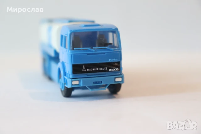 HERPA 1:87 H0 IVECO MAGIRUS ЦИСТЕРНА КАМИОН МОДЕЛ, снимка 7 - Колекции - 50496454