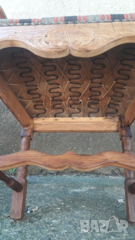 Кресло ретро масив-№027, снимка 7 - Дивани и мека мебел - 53208745