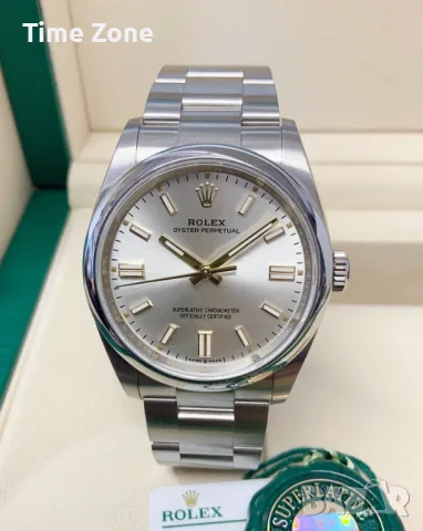 Rolex Oyster Perpetual 36mm Steel Tiffany Blue Dial Automatic Дамски Различни Варианти, снимка 8 - Дамски - 48183241