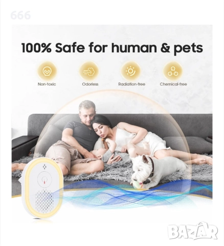 Ултразвуков уред за вредители Aparatoo, пакет от 6 броя, снимка 4 - Друга електроника - 52887851