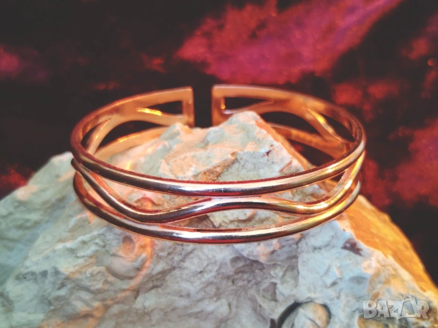 Медна терапевтична гривна 17, снимка 2 - Гривни - 53686359