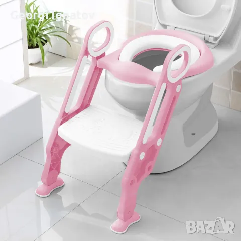 Седалка за тоалетна чиния, регулируема по височина