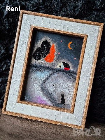 Дойдох си.., картина въглен, снимка 3 - Картини - 52918993