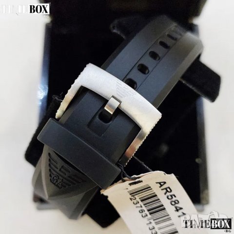Emporio Armani AR5841 Black Rubber, снимка 3 - Мъжки - 39579346