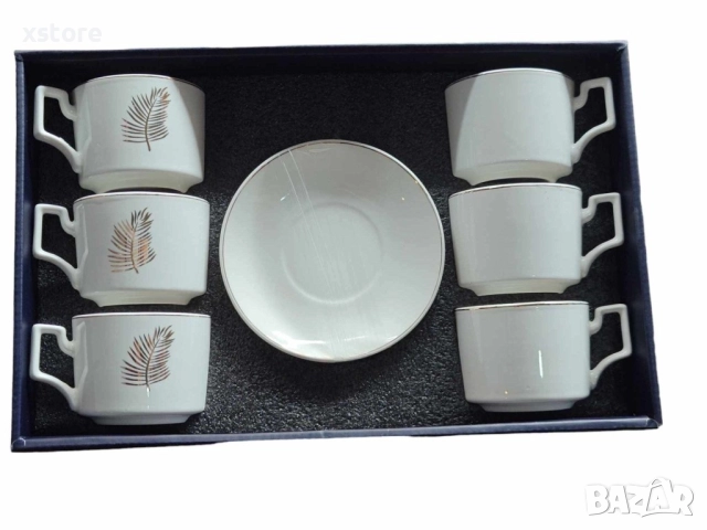 Луксозен олекотен порцеланов комплект от 12 части, за вашия изискан стил , снимка 4 - Чаши - 52712571