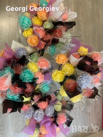 Подаръци от ароматен глицеринов сапун , снимка 9 - Изкуствени цветя - 39857408