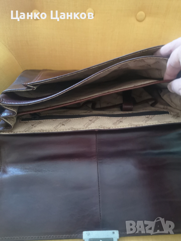 Продавам бизнес чанта от естествена кожа GIANNI CONTI, снимка 5 - Чанти - 44921015