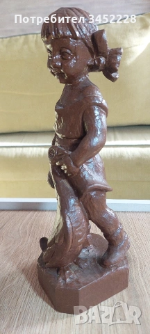 дърворезба за ценители 28см , снимка 3 - Статуетки - 53798856