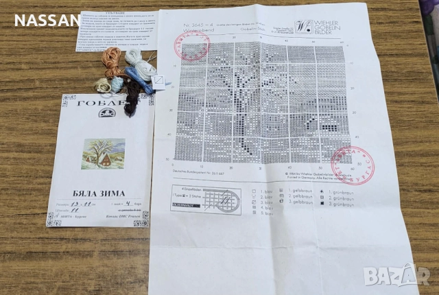 7 схеми за бродиране на гоблени и останали конци, снимка 4 - Гоблени - 52691084