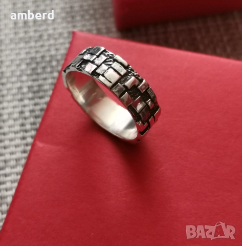 Сребърен пръстен модел R120, снимка 8 - Пръстени - 51986087