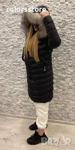 Зимно яке Pfilipp Plein/Естествен косъм , снимка 2 - Якета - 38035989
