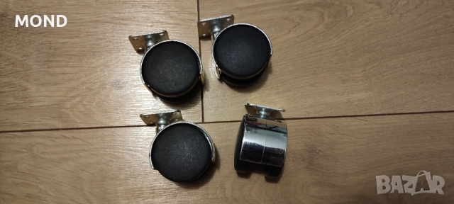 Колела за мебели, с 2 колелца, 50 мм х 20 мм, снимка 6 - Други - 52864696