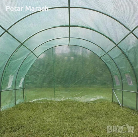 Тунелна Оранжерия с 2 врати и 20 прозореца 1000x300x200 cм, снимка 2 - Оранжерии - 50497049