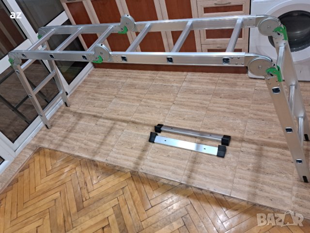 Алуминиева стълба 4×3  нова.Вис.3.60м., снимка 4 - Градински инструменти - 42557366