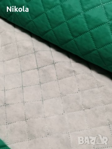 Капитониран шушляков плат за якета или нещо друго 7м /1,5м зелен, снимка 14 - Платове и дамаски - 39765333