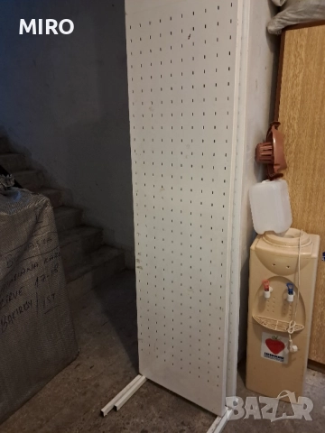 стелажи с перфогръб за куки+куки