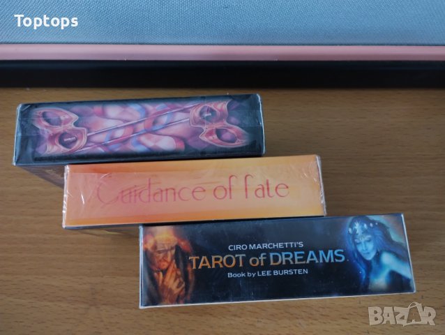 Великолепни таро карти: Marchetti Tarot & Gilded Tarot & Tarot of Dreams, снимка 2 - Други игри - 36311498