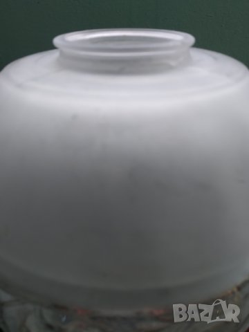 Три стари стъкла за полилей,лампа, снимка 5 - Настолни лампи - 39476637