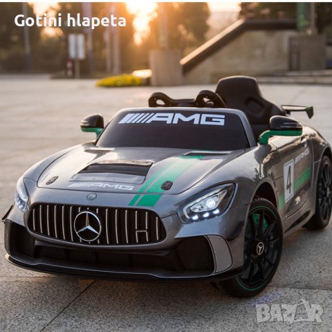 Акумулаторена кола Mercedes Benz GT4 AMG 12V , снимка 3 - Детски велосипеди, триколки и коли - 38691437