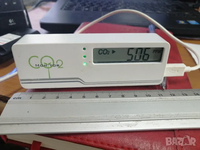 Индикатор за CO2 (въглероден двуокис) и температура. , снимка 2 - Друга електроника - 55722863