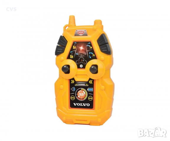 Dickie Toys Радиоуправляем минен багер Volvo 045020, Звукови и светлинни ефекти, Черен/Жълт, снимка 5 - Коли, камиони, мотори, писти - 36137910