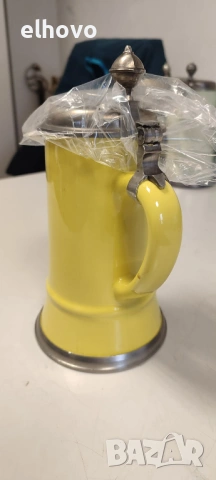 Немска керамична халба#7, снимка 3 - Антикварни и старинни предмети - 53367105