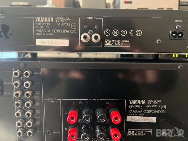 Yamaha AX-550 & TX-540, снимка 8 - Ресийвъри, усилватели, смесителни пултове - 52521131