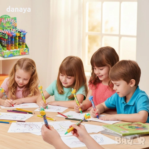 6291 Изтриваем син химикал с гума и Dino фигурка, снимка 5 - Ученически пособия, канцеларски материали - 53231881