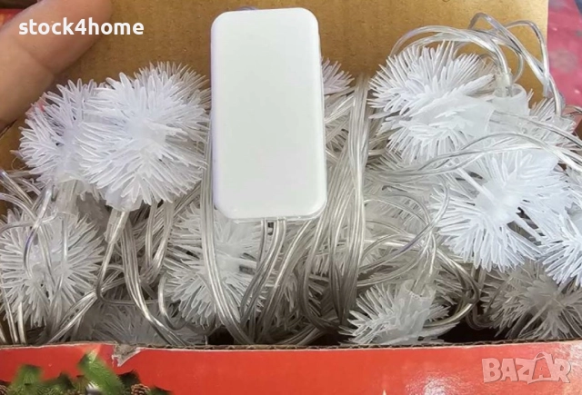 Коледни Лампички с форма на снижинки, Многоцветни, 5 метра, снимка 8 - Декорация за дома - 52672557