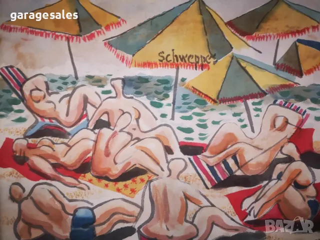 Картина на Румен Гашаров 50х60 81-ва година, снимка 8 - Картини - 47712772