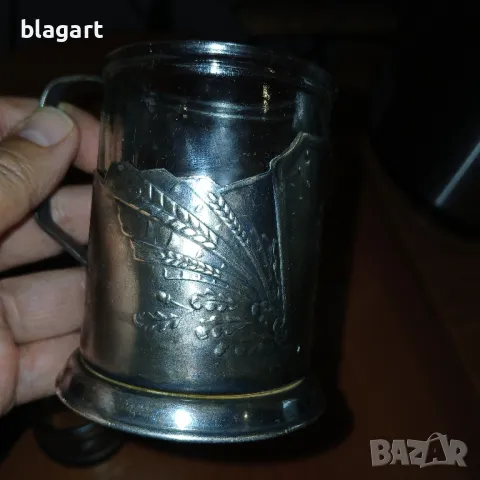 Подстакани посребрени СССР -6 бр., снимка 5 - Антикварни и старинни предмети - 49509027