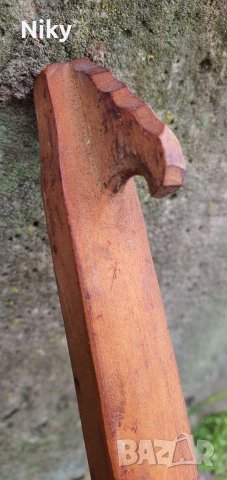 Голяма дървена лъжица 48х9 см. , снимка 4 - Прибори за хранене, готвене и сервиране - 39937564