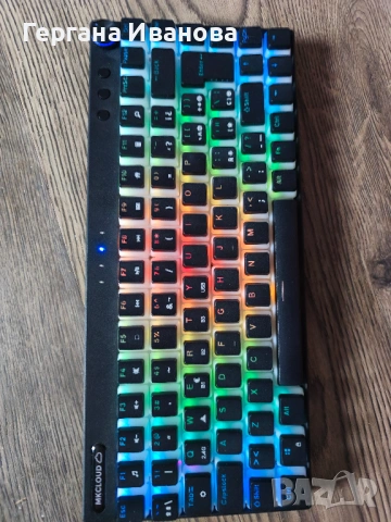 висококачествена механична клавиатура MIKCLOUD RGB, 3 USB2.4GBluetooth
