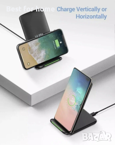Безжично зарядно за Samsung,  Apple, LG- Holife 15W, снимка 2 - Безжични зарядни - 44594753