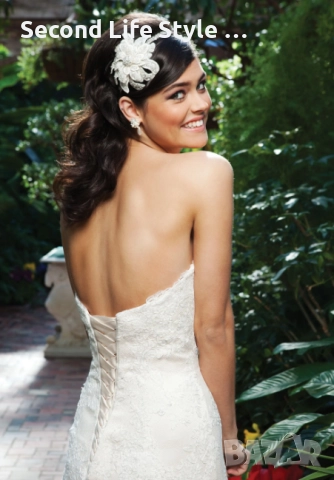 Сватбена рокля Sincerity Bridal р-р L-XL - цвят слонова кост, снимка 4 - Сватбени рокли - 52973174