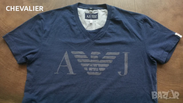 ARMANI JEANS Slim T-Shirt Original Размер M мъжка оригинална тениска 24-67, снимка 3 - Тениски - 50647969