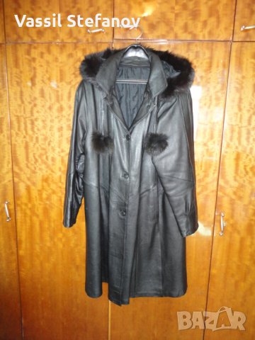 Дамско кожено палто